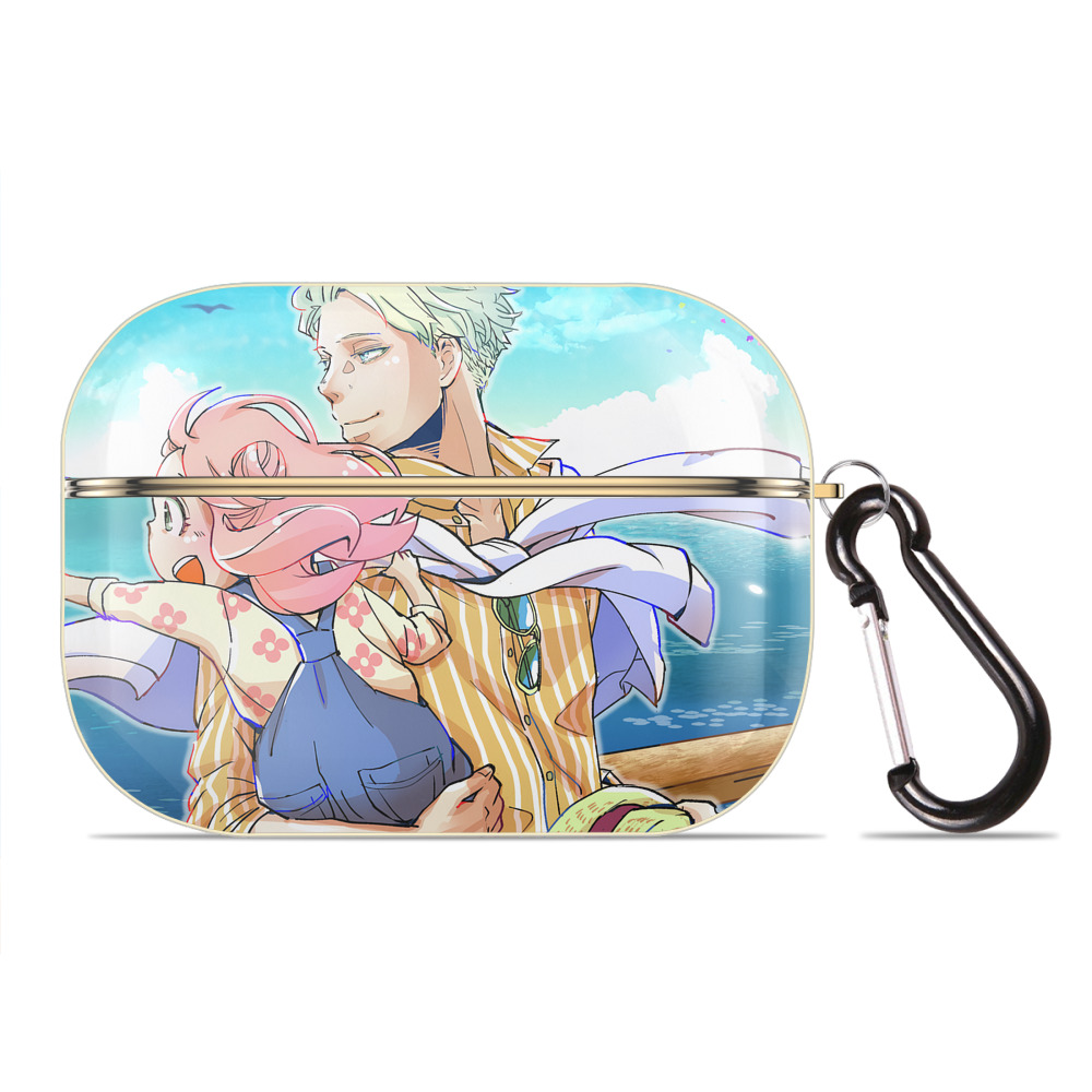 （画像用） SPY×FAMILY间谍家家酒 【AirPods Pro用】ハードシェル保護ケース｜耐衝撃・防指紋・カラビナ付き商品仕様