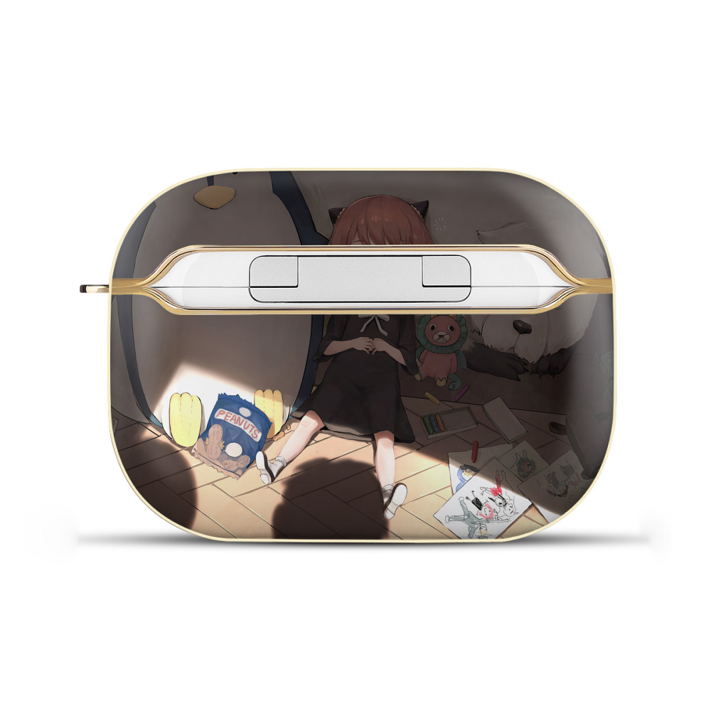 （画像用） SPY×FAMILY间谍家家酒 【AirPods Pro用】ハードシェル保護ケース｜耐衝撃・防指紋・カラビナ付き商品仕様
