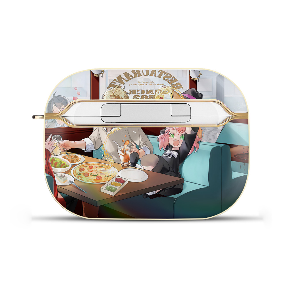 （画像用） SPY×FAMILY间谍家家酒 【AirPods Pro用】ハードシェル保護ケース｜耐衝撃・防指紋・カラビナ付き商品仕様