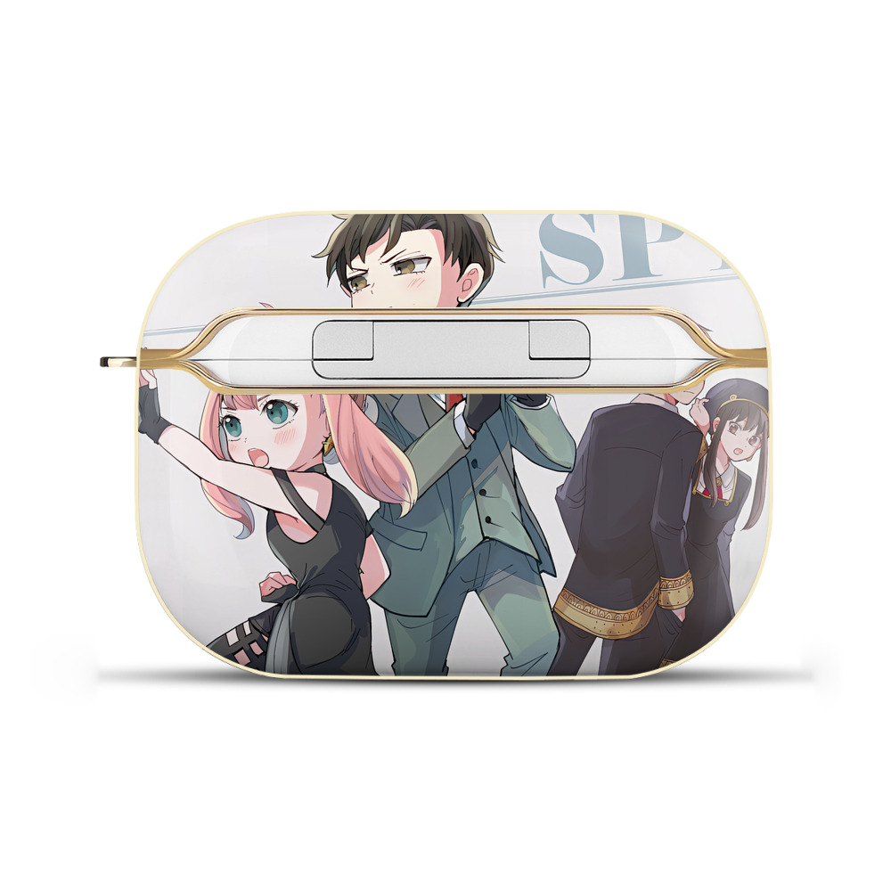 （画像用） SPY×FAMILY间谍家家酒 【AirPods Pro用】ハードシェル保護ケース｜耐衝撃・防指紋・カラビナ付き商品仕様