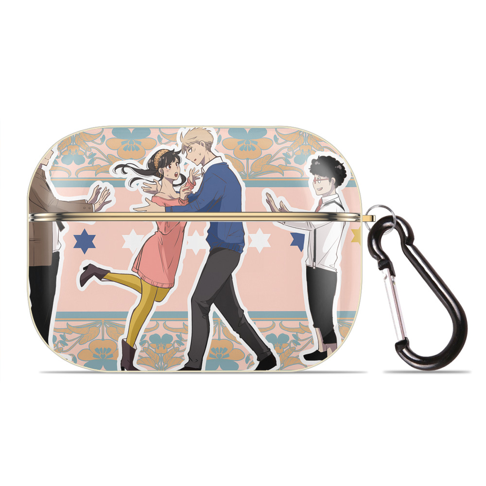 （画像用） SPY×FAMILY间谍家家酒 【AirPods Pro用】ハードシェル保護ケース｜耐衝撃・防指紋・カラビナ付き商品仕様