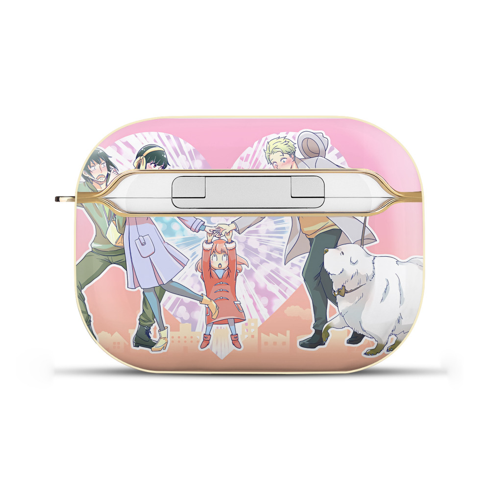 （画像用） SPY×FAMILY间谍家家酒 【AirPods Pro用】ハードシェル保護ケース｜耐衝撃・防指紋・カラビナ付き商品仕様