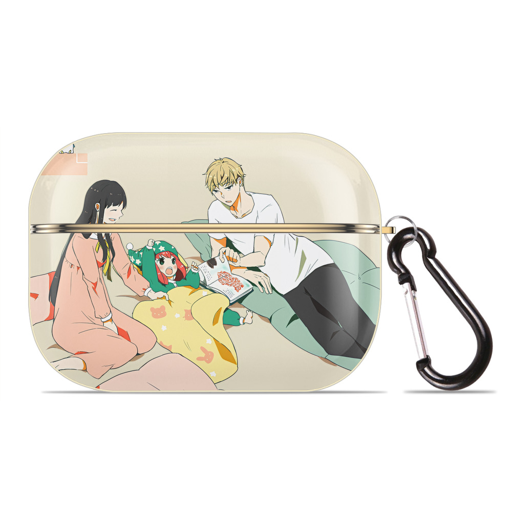 （画像用） SPY×FAMILY间谍家家酒 【AirPods Pro用】ハードシェル保護ケース｜耐衝撃・防指紋・カラビナ付き商品仕様