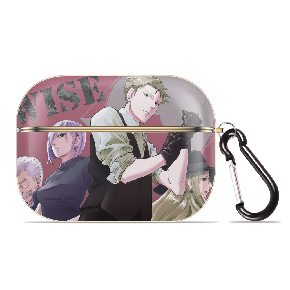 （画像用） SPY×FAMILY间谍家家酒 【AirPods Pro用】ハードシェル保護ケース｜耐衝撃・防指紋・カラビナ付き商品仕様
