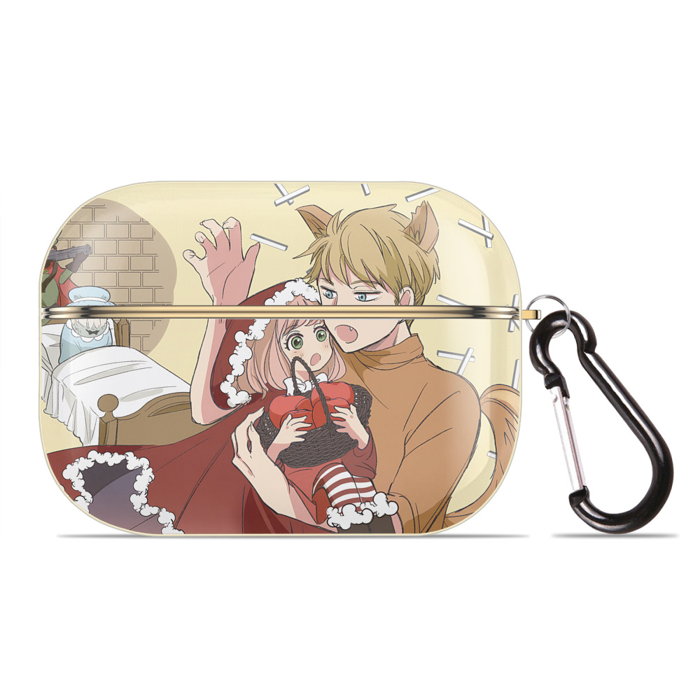 （画像用） SPY×FAMILY间谍家家酒 【AirPods Pro用】ハードシェル保護ケース｜耐衝撃・防指紋・カラビナ付き商品仕様
