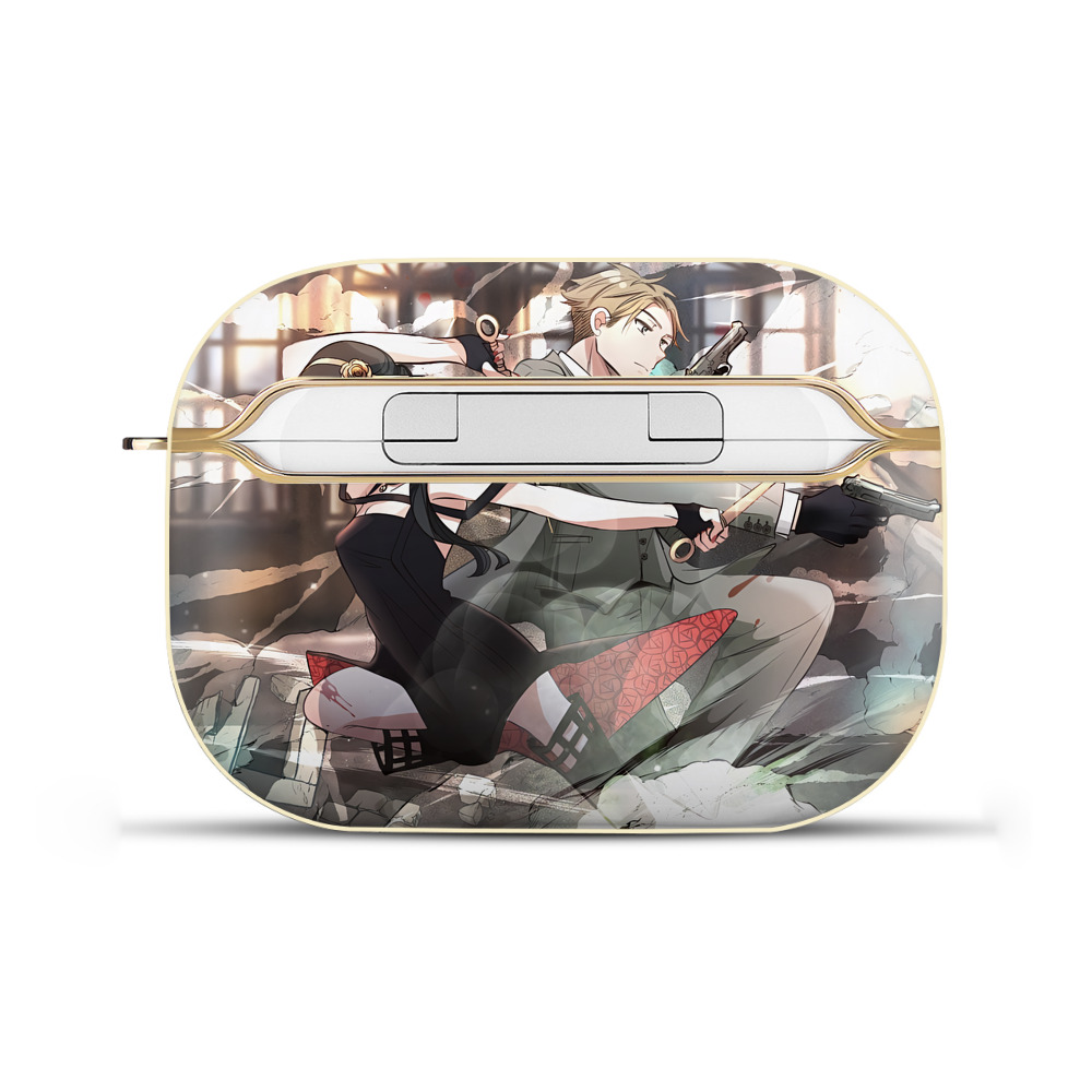 （画像用） SPY×FAMILY间谍家家酒 【AirPods Pro用】ハードシェル保護ケース｜耐衝撃・防指紋・カラビナ付き商品仕様