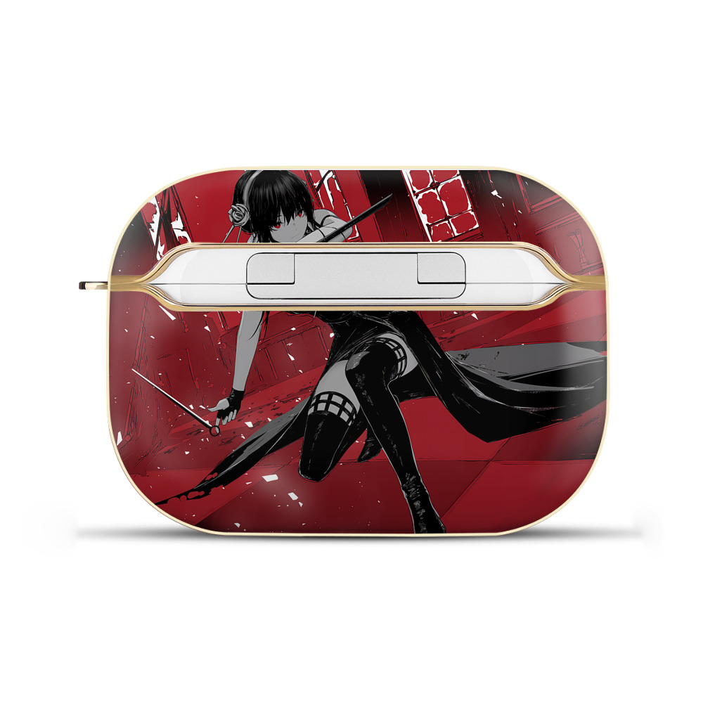 （画像用） SPY×FAMILY间谍家家酒 【AirPods Pro用】ハードシェル保護ケース｜耐衝撃・防指紋・カラビナ付き商品仕様