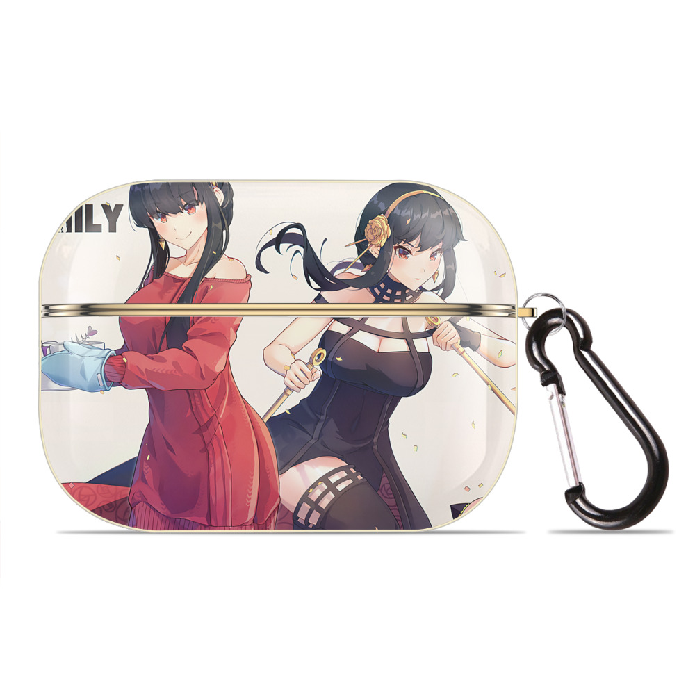 （画像用） SPY×FAMILY间谍家家酒 【AirPods Pro用】ハードシェル保護ケース｜耐衝撃・防指紋・カラビナ付き商品仕様