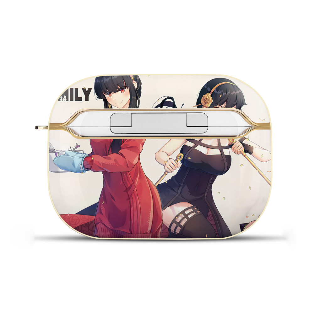 （画像用） SPY×FAMILY间谍家家酒 【AirPods Pro用】ハードシェル保護ケース｜耐衝撃・防指紋・カラビナ付き商品仕様