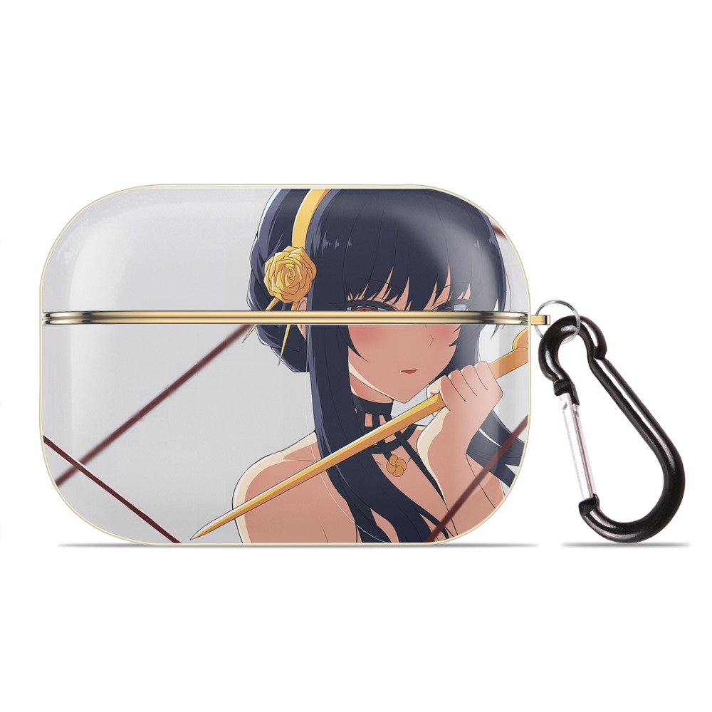 （画像用） SPY×FAMILY间谍家家酒 【AirPods Pro用】ハードシェル保護ケース｜耐衝撃・防指紋・カラビナ付き商品仕様