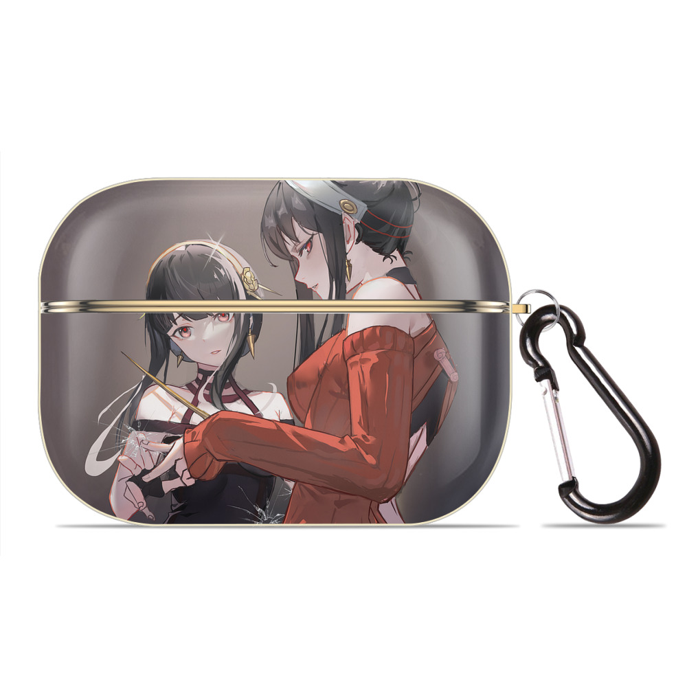 （画像用） SPY×FAMILY间谍家家酒 【AirPods Pro用】ハードシェル保護ケース｜耐衝撃・防指紋・カラビナ付き商品仕様