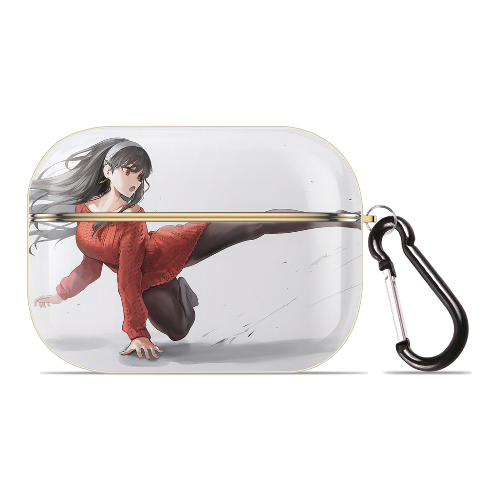 （画像用） SPY×FAMILY间谍家家酒 【AirPods Pro用】ハードシェル保護ケース｜耐衝撃・防指紋・カラビナ付き商品仕様