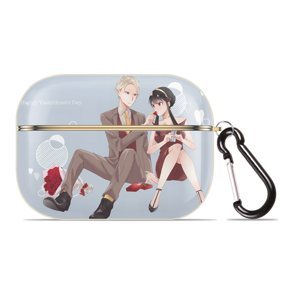 （画像用） SPY×FAMILY间谍家家酒 【AirPods Pro用】ハードシェル保護ケース｜耐衝撃・防指紋・カラビナ付き商品仕様