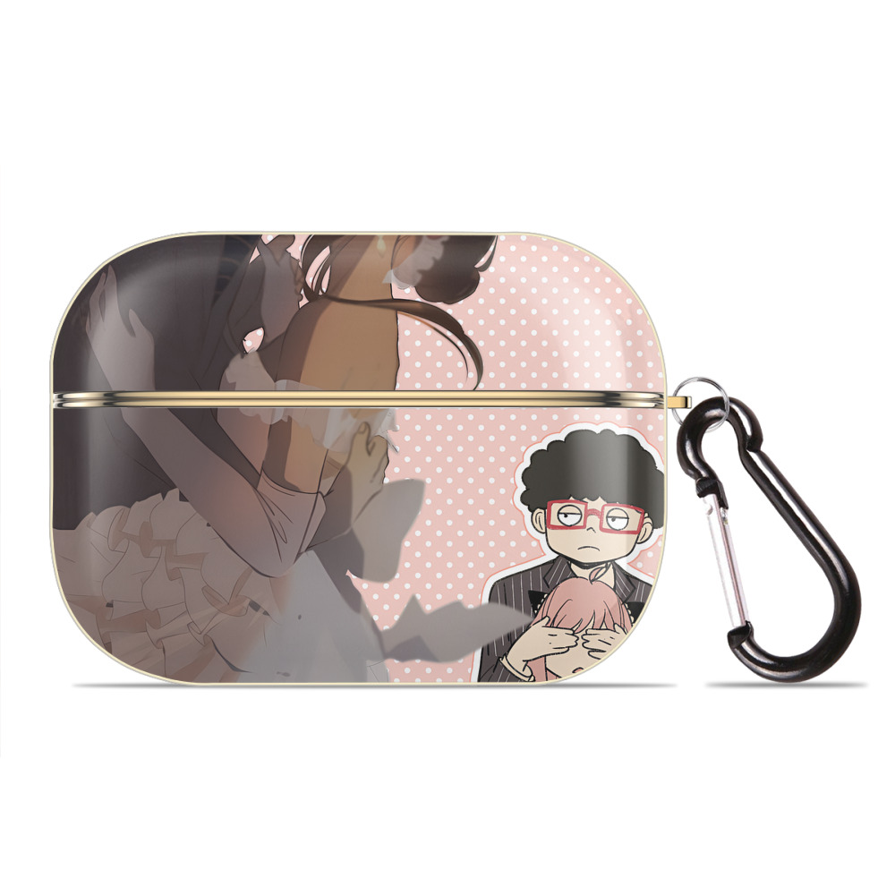（画像用） SPY×FAMILY间谍家家酒 【AirPods Pro用】ハードシェル保護ケース｜耐衝撃・防指紋・カラビナ付き商品仕様