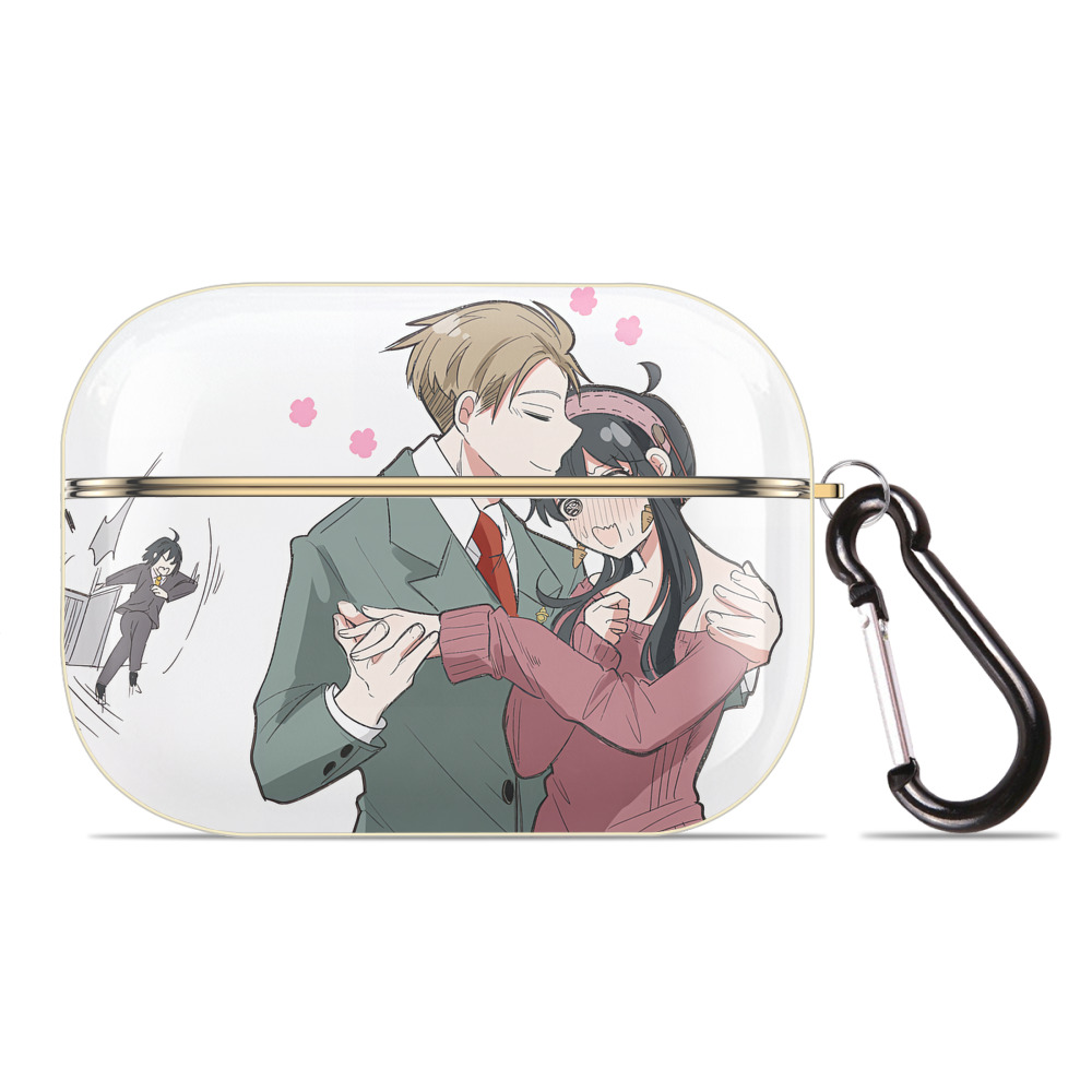 （画像用） SPY×FAMILY间谍家家酒 【AirPods Pro用】ハードシェル保護ケース｜耐衝撃・防指紋・カラビナ付き商品仕様