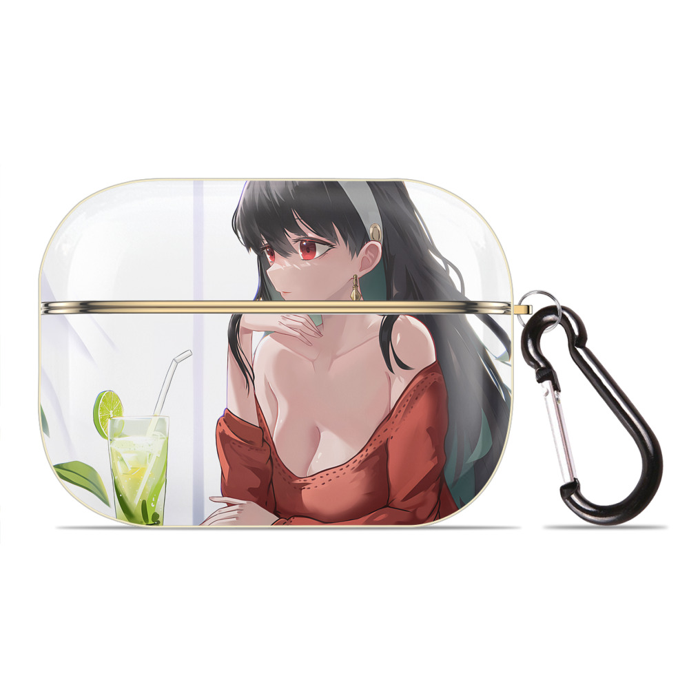 （画像用） SPY×FAMILY间谍家家酒 【AirPods Pro用】ハードシェル保護ケース｜耐衝撃・防指紋・カラビナ付き商品仕様