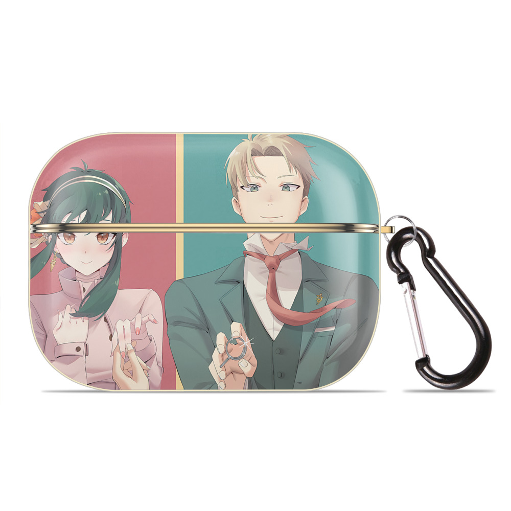 （画像用） SPY×FAMILY间谍家家酒 【AirPods Pro用】ハードシェル保護ケース｜耐衝撃・防指紋・カラビナ付き商品仕様