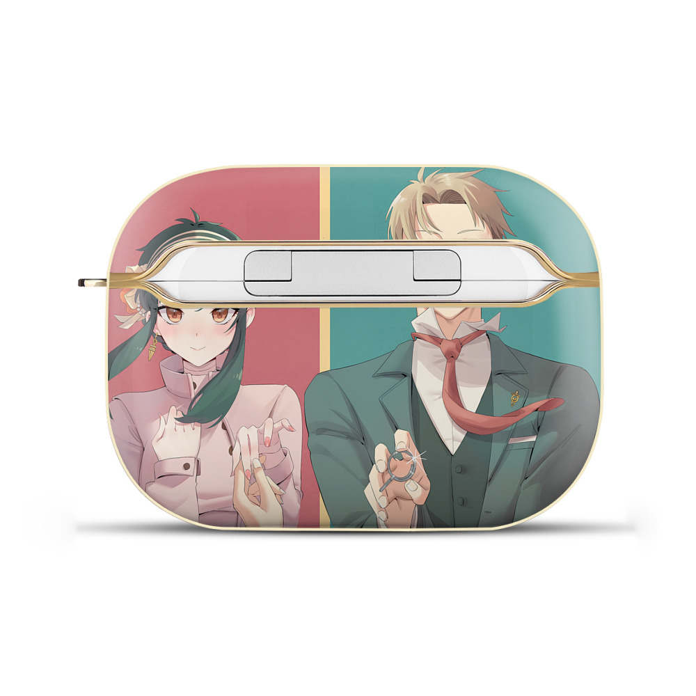 （画像用） SPY×FAMILY间谍家家酒 【AirPods Pro用】ハードシェル保護ケース｜耐衝撃・防指紋・カラビナ付き商品仕様