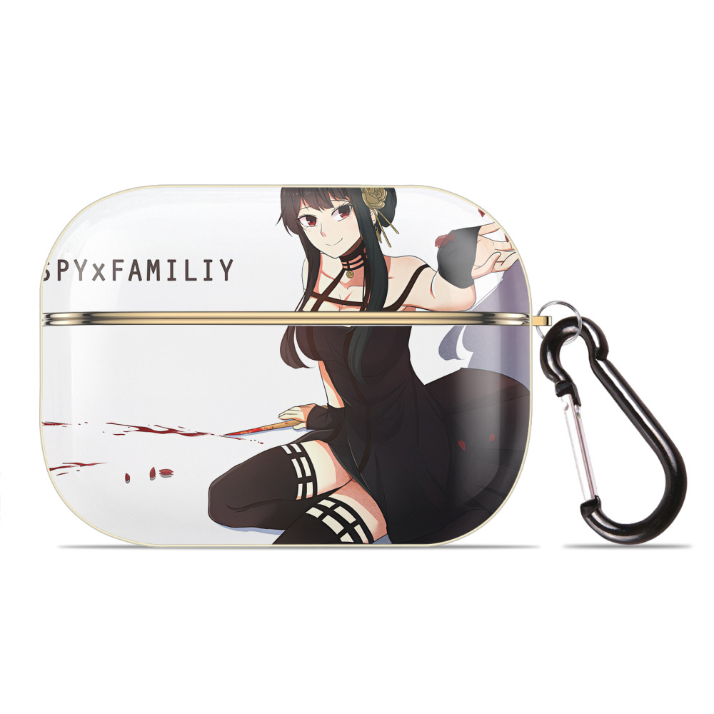 （画像用） SPY×FAMILY间谍家家酒 【AirPods Pro用】ハードシェル保護ケース｜耐衝撃・防指紋・カラビナ付き商品仕様