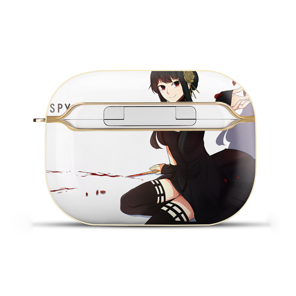 （画像用） SPY×FAMILY间谍家家酒 【AirPods Pro用】ハードシェル保護ケース｜耐衝撃・防指紋・カラビナ付き商品仕様