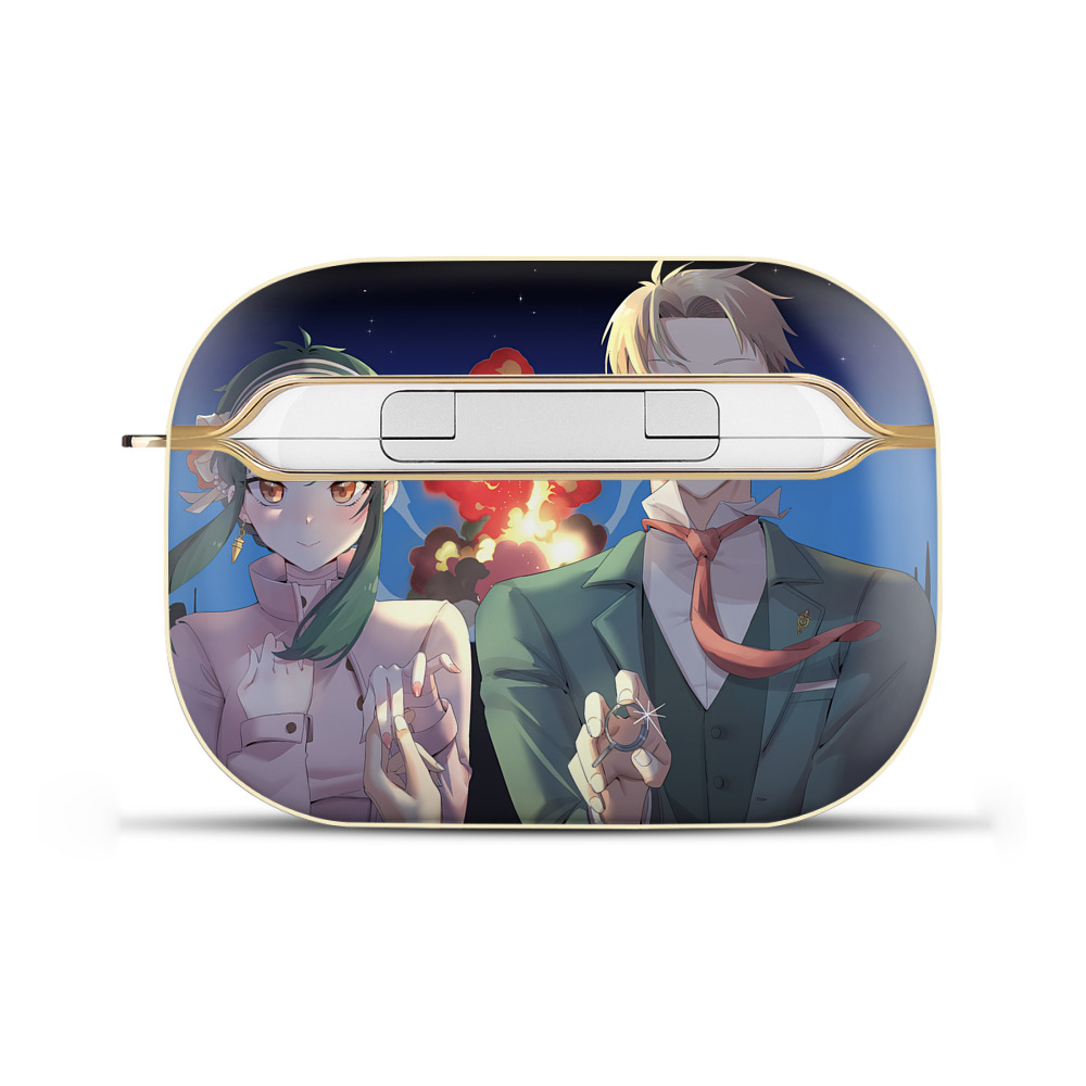 （画像用） SPY×FAMILY间谍家家酒 【AirPods Pro用】ハードシェル保護ケース｜耐衝撃・防指紋・カラビナ付き商品仕様