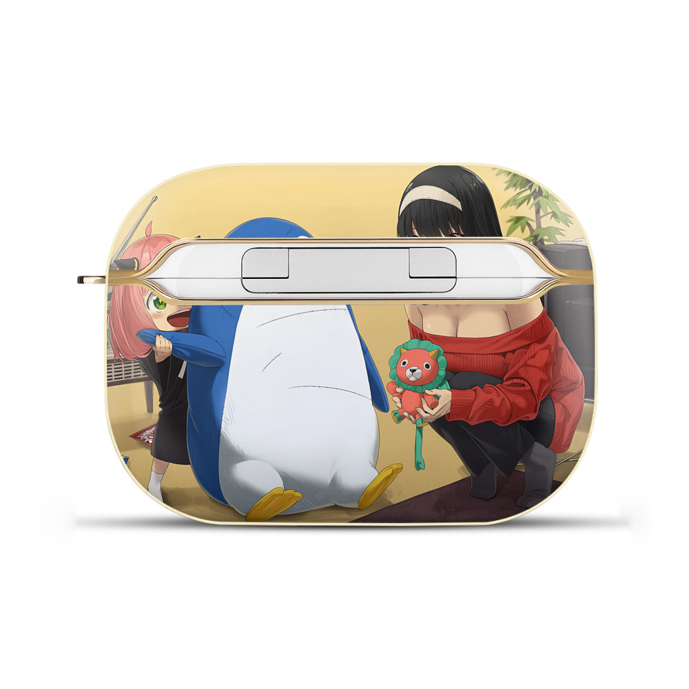 （画像用） SPY×FAMILY间谍家家酒 【AirPods Pro用】ハードシェル保護ケース｜耐衝撃・防指紋・カラビナ付き商品仕様