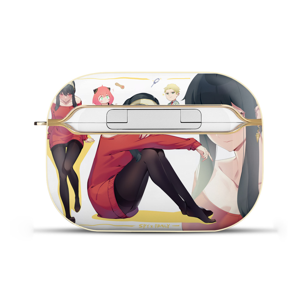 （画像用） SPY×FAMILY间谍家家酒 【AirPods Pro用】ハードシェル保護ケース｜耐衝撃・防指紋・カラビナ付き商品仕様