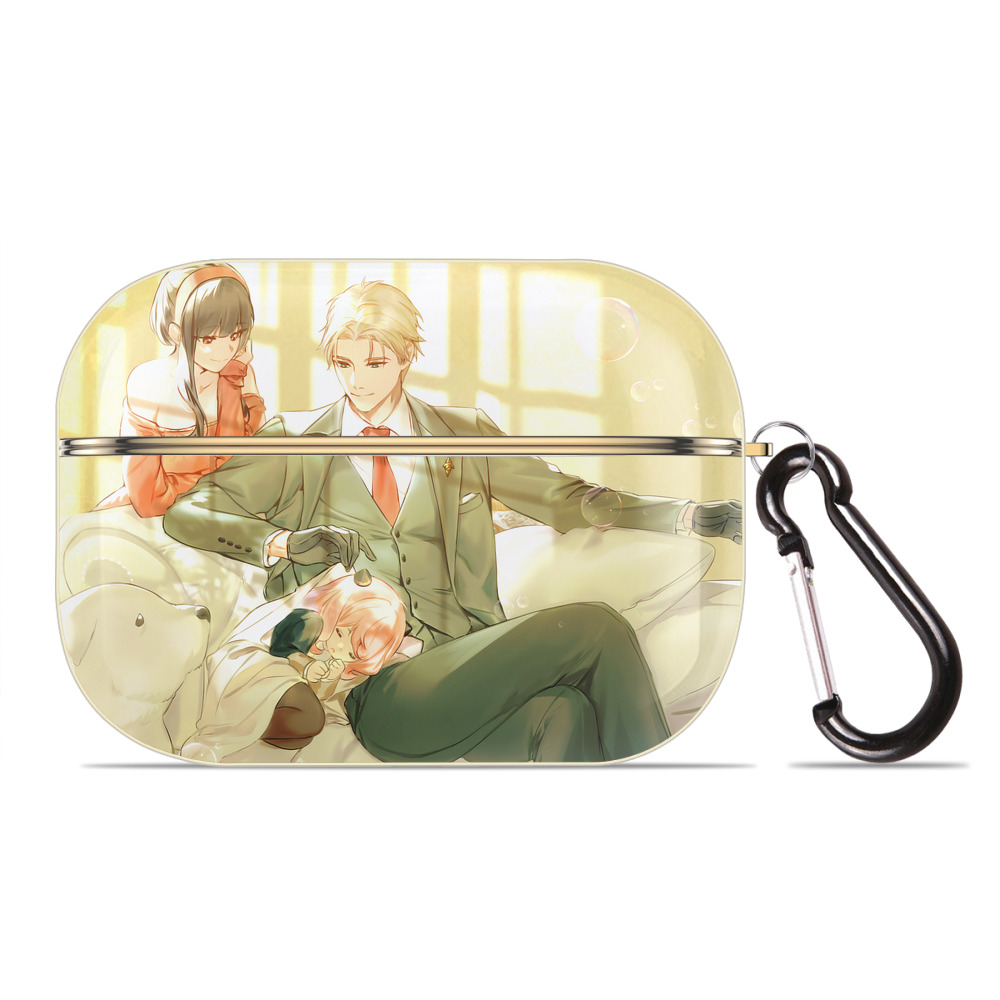 （画像用） SPY×FAMILY间谍家家酒 【AirPods Pro用】ハードシェル保護ケース｜耐衝撃・防指紋・カラビナ付き商品仕様