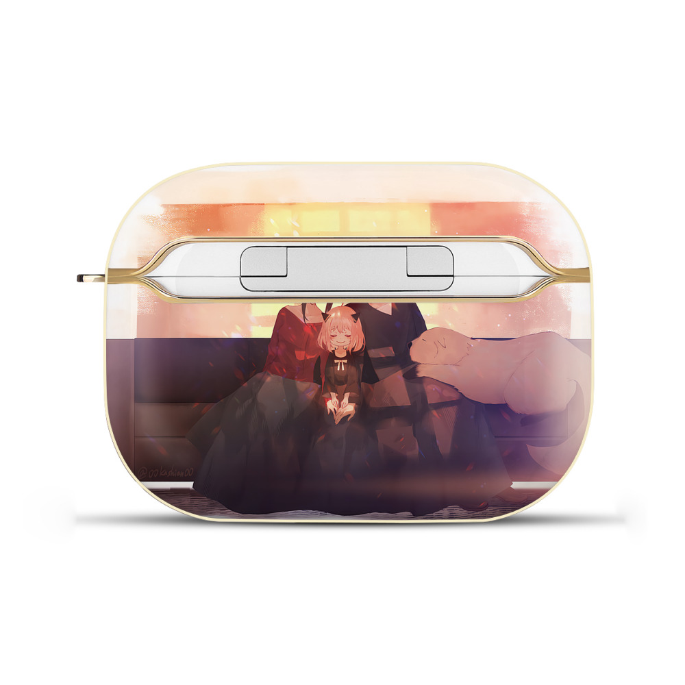 （画像用） SPY×FAMILY间谍家家酒 【AirPods Pro用】ハードシェル保護ケース｜耐衝撃・防指紋・カラビナ付き商品仕様