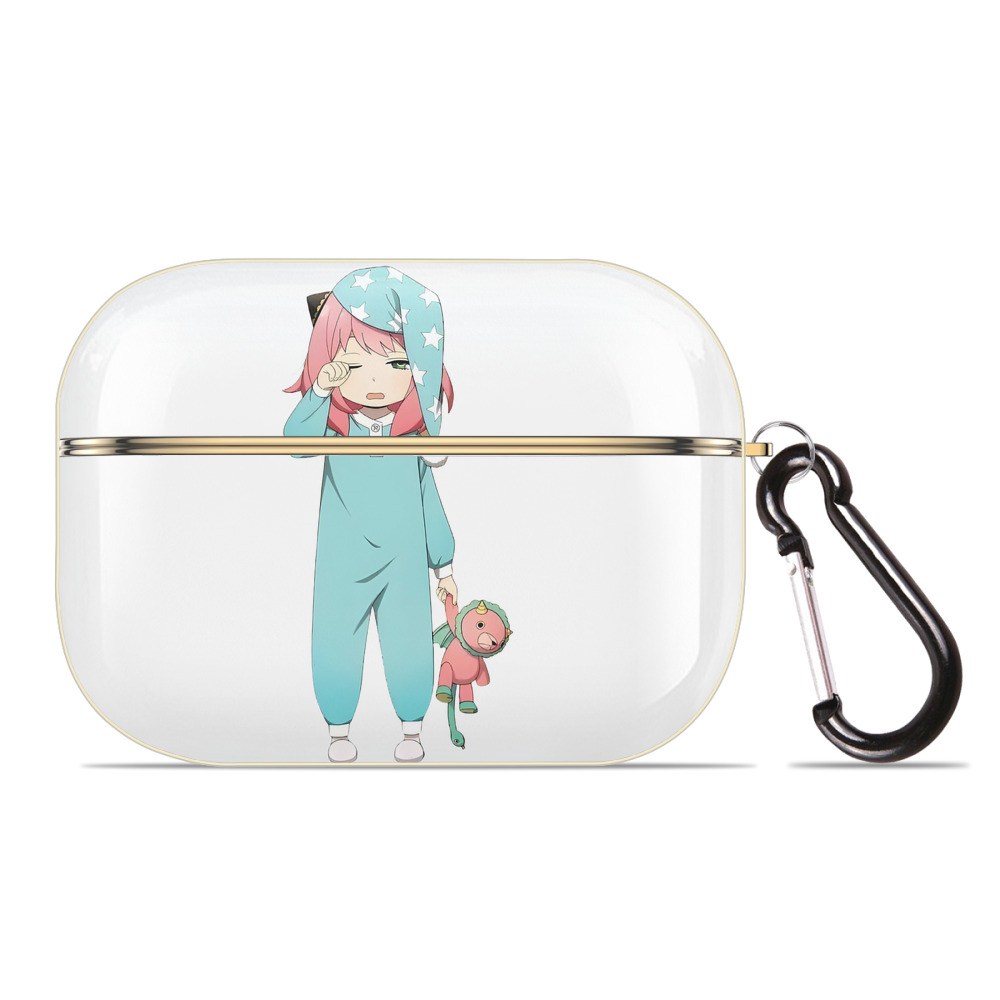 （画像用） SPY×FAMILY间谍家家酒 【AirPods Pro用】ハードシェル保護ケース｜耐衝撃・防指紋・カラビナ付き商品仕様