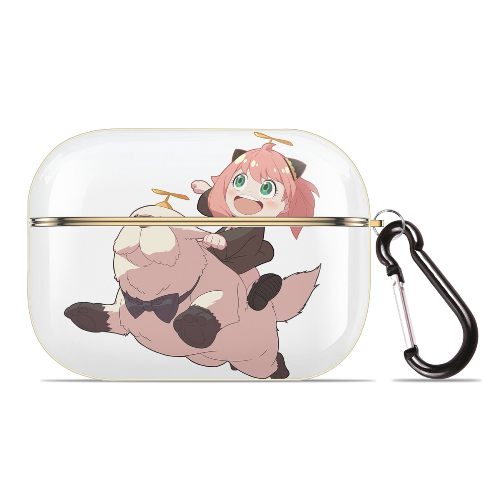 （画像用） SPY×FAMILY间谍家家酒 【AirPods Pro用】ハードシェル保護ケース｜耐衝撃・防指紋・カラビナ付き商品仕様