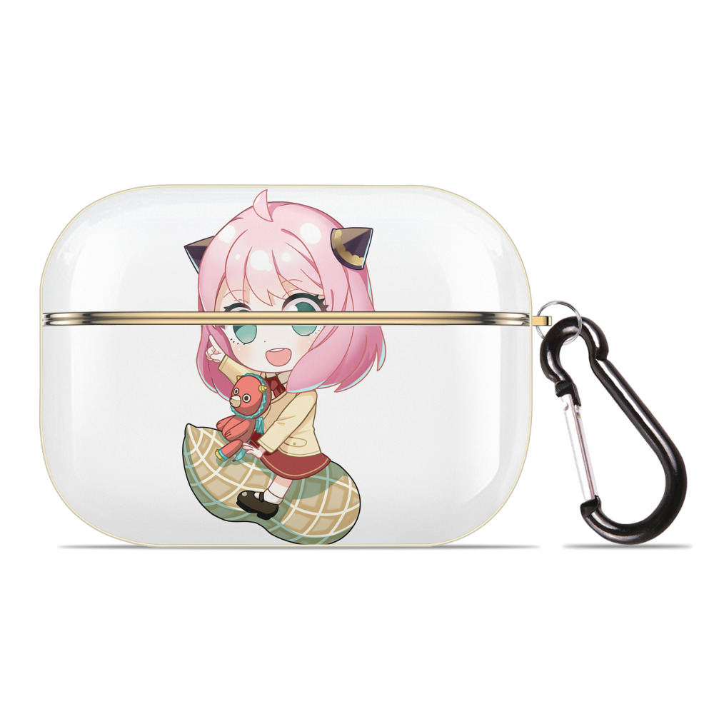 （画像用） SPY×FAMILY间谍家家酒 【AirPods Pro用】ハードシェル保護ケース｜耐衝撃・防指紋・カラビナ付き商品仕様