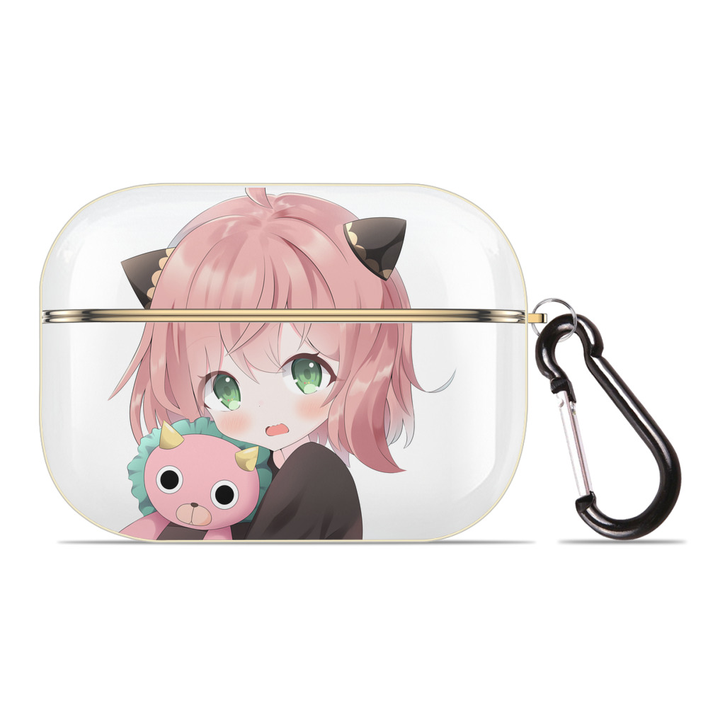 （画像用） SPY×FAMILY间谍家家酒 【AirPods Pro用】ハードシェル保護ケース｜耐衝撃・防指紋・カラビナ付き商品仕様