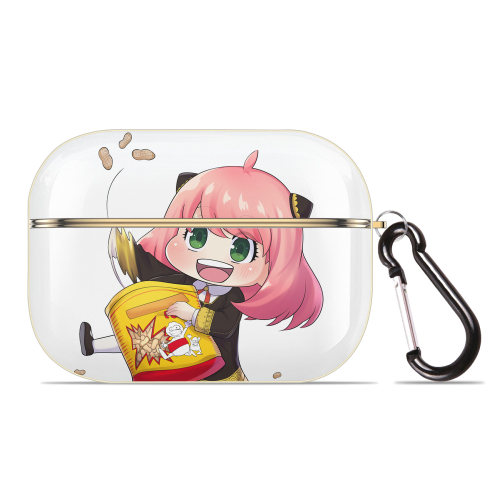 （画像用） SPY×FAMILY间谍家家酒 【AirPods Pro用】ハードシェル保護ケース｜耐衝撃・防指紋・カラビナ付き商品仕様