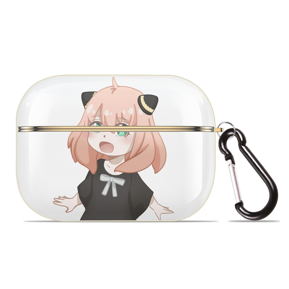 （画像用） SPY×FAMILY间谍家家酒 【AirPods Pro用】ハードシェル保護ケース｜耐衝撃・防指紋・カラビナ付き商品仕様