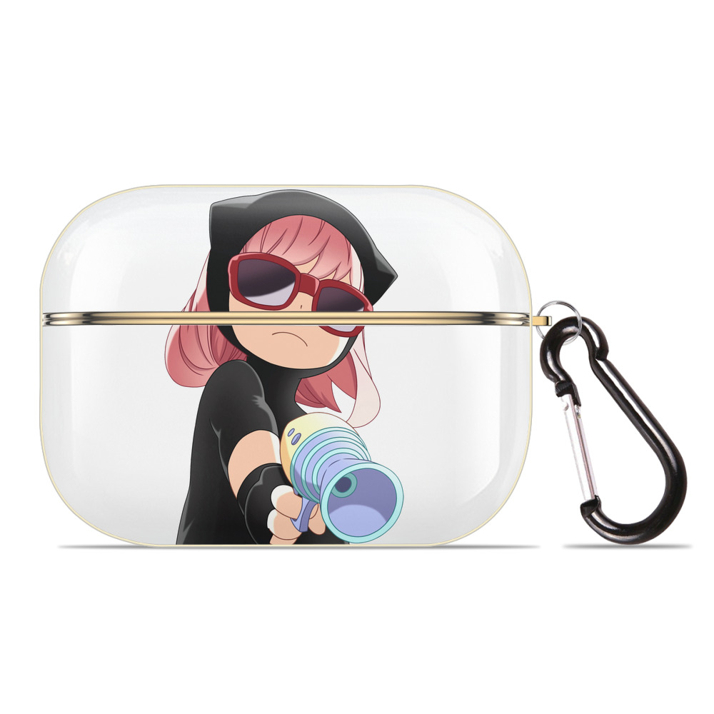 （画像用） SPY×FAMILY间谍家家酒 【AirPods Pro用】ハードシェル保護ケース｜耐衝撃・防指紋・カラビナ付き商品仕様