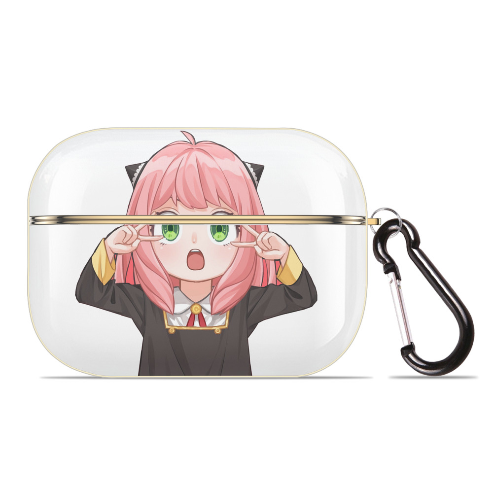 （画像用） SPY×FAMILY间谍家家酒 【AirPods Pro用】ハードシェル保護ケース｜耐衝撃・防指紋・カラビナ付き商品仕様