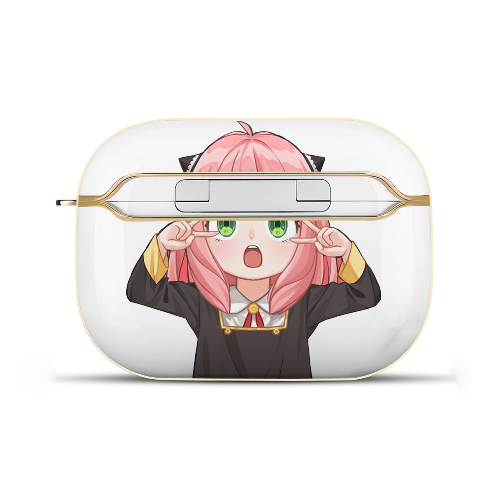 （画像用） SPY×FAMILY间谍家家酒 【AirPods Pro用】ハードシェル保護ケース｜耐衝撃・防指紋・カラビナ付き商品仕様