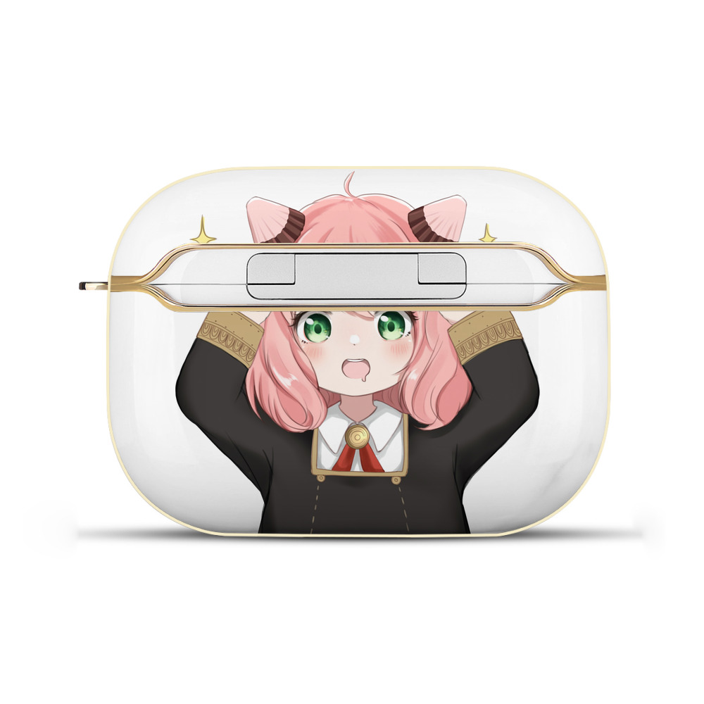 （画像用） SPY×FAMILY间谍家家酒 【AirPods Pro用】ハードシェル保護ケース｜耐衝撃・防指紋・カラビナ付き商品仕様
