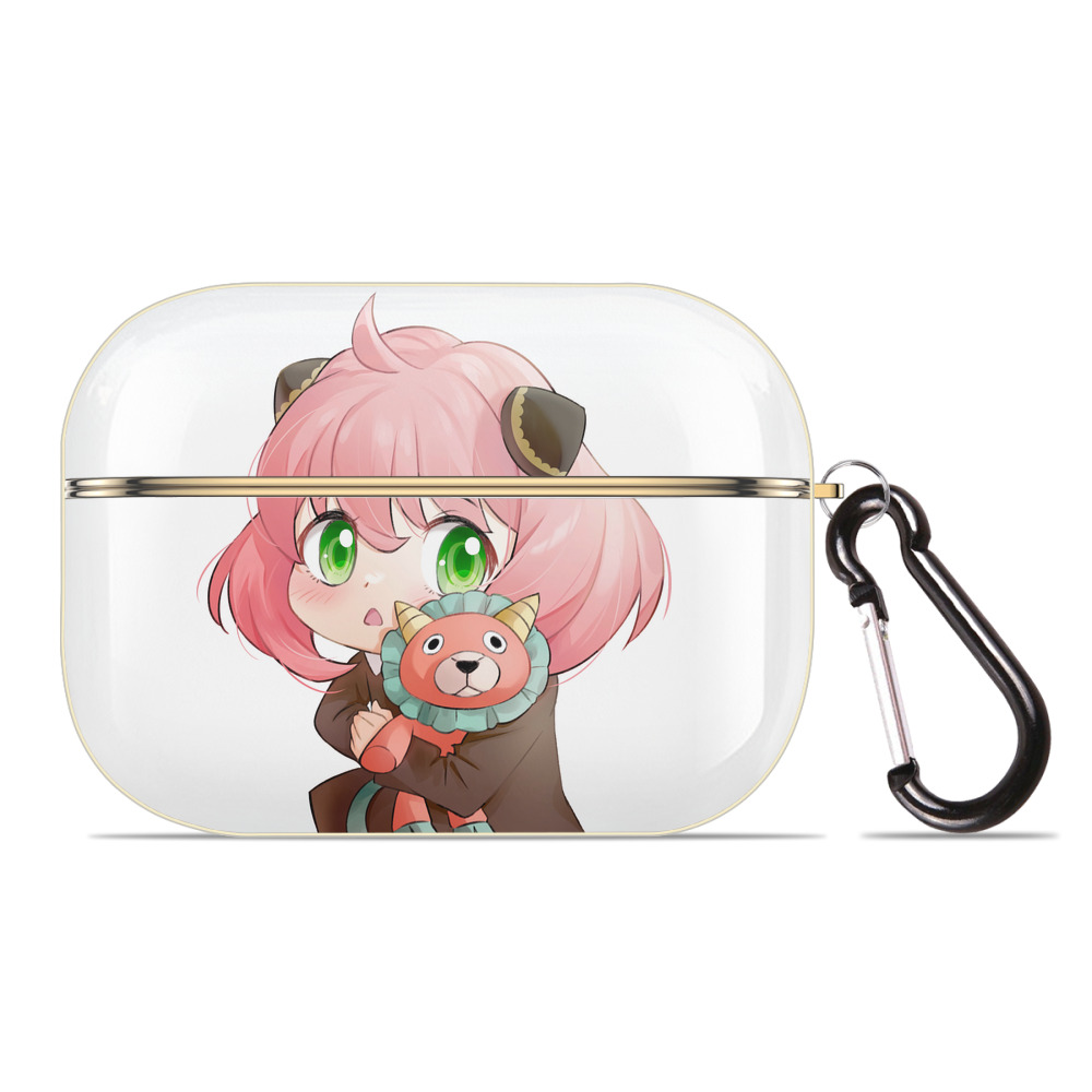 （画像用） SPY×FAMILY间谍家家酒 【AirPods Pro用】ハードシェル保護ケース｜耐衝撃・防指紋・カラビナ付き商品仕様
