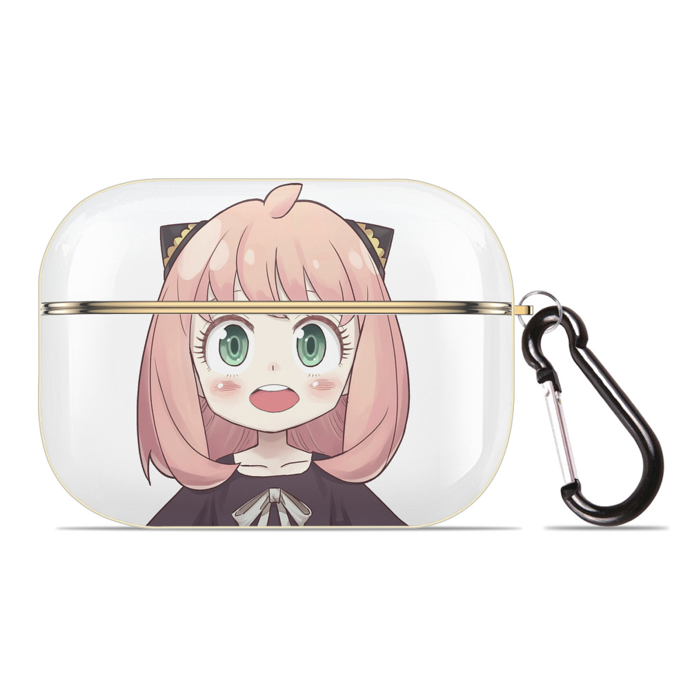 （画像用） SPY×FAMILY间谍家家酒 【AirPods Pro用】ハードシェル保護ケース｜耐衝撃・防指紋・カラビナ付き商品仕様