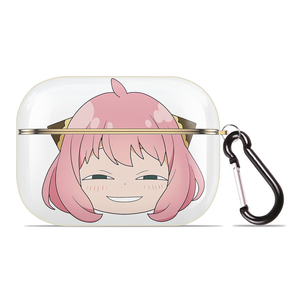 （画像用） SPY×FAMILY间谍家家酒 【AirPods Pro用】ハードシェル保護ケース｜耐衝撃・防指紋・カラビナ付き商品仕様