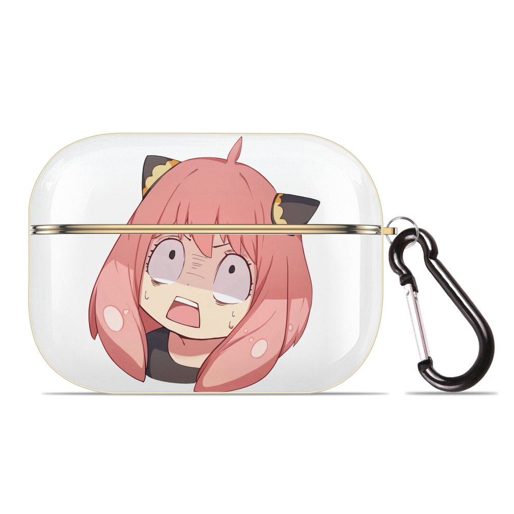 （画像用） SPY×FAMILY间谍家家酒 【AirPods Pro用】ハードシェル保護ケース｜耐衝撃・防指紋・カラビナ付き商品仕様