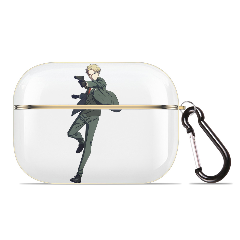 （画像用） SPY×FAMILY间谍家家酒 【AirPods Pro用】ハードシェル保護ケース｜耐衝撃・防指紋・カラビナ付き商品仕様