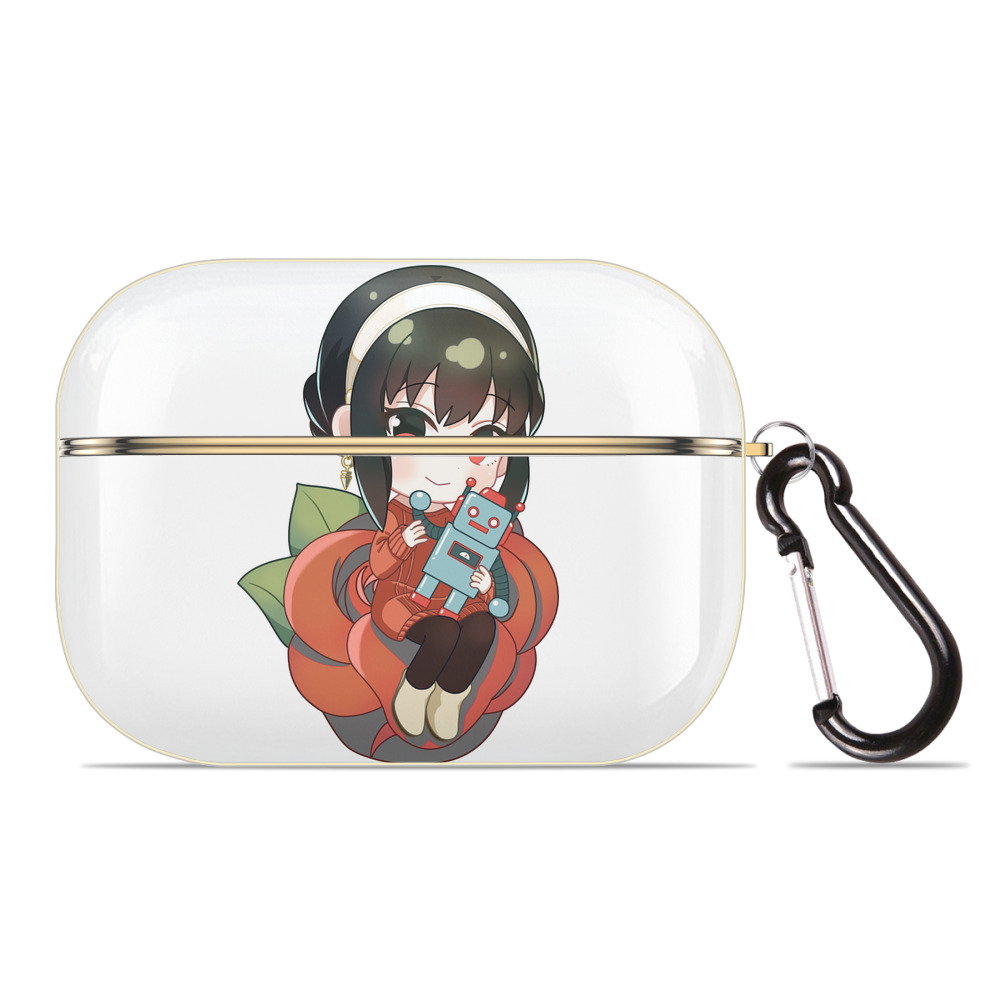 （画像用） SPY×FAMILY间谍家家酒 【AirPods Pro用】ハードシェル保護ケース｜耐衝撃・防指紋・カラビナ付き商品仕様