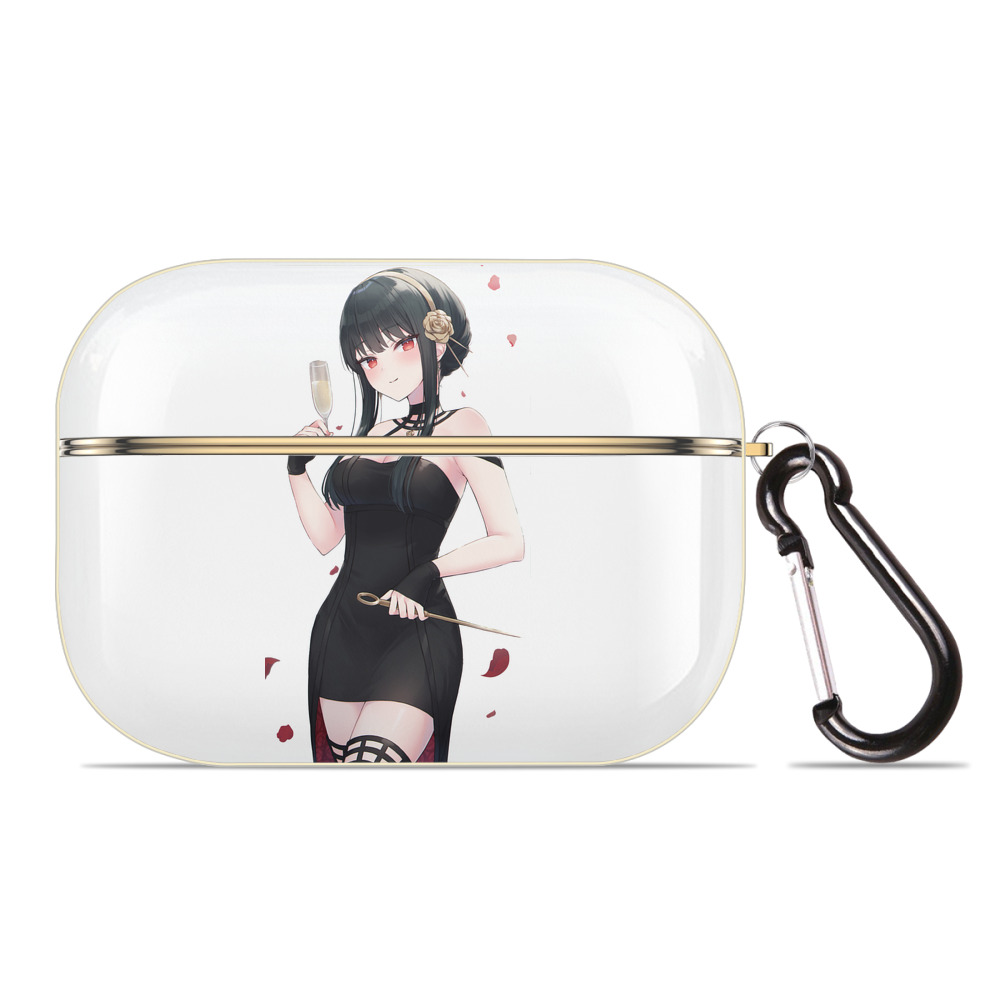 （画像用） SPY×FAMILY间谍家家酒 【AirPods Pro用】ハードシェル保護ケース｜耐衝撃・防指紋・カラビナ付き商品仕様