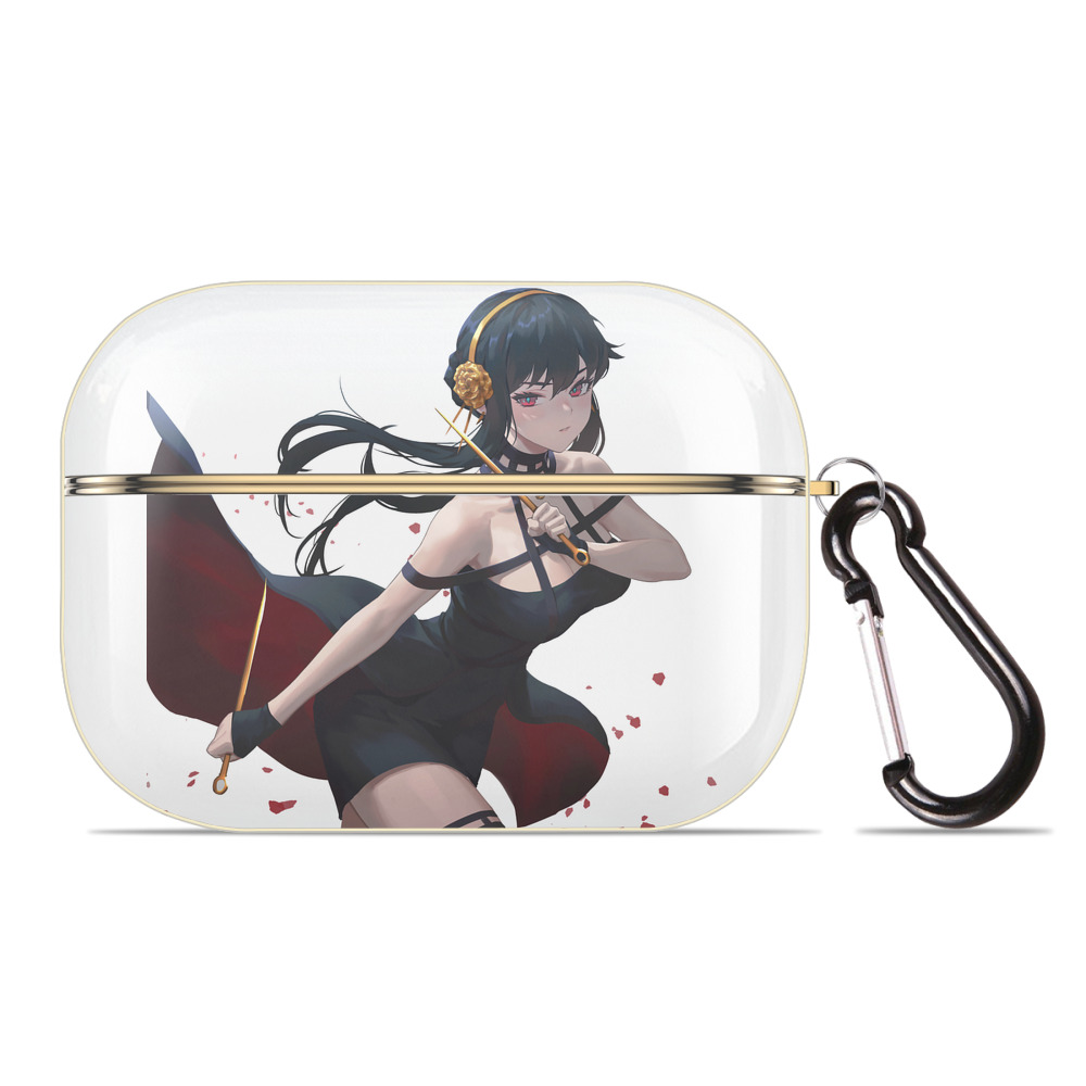 （画像用） SPY×FAMILY间谍家家酒 【AirPods Pro用】ハードシェル保護ケース｜耐衝撃・防指紋・カラビナ付き商品仕様