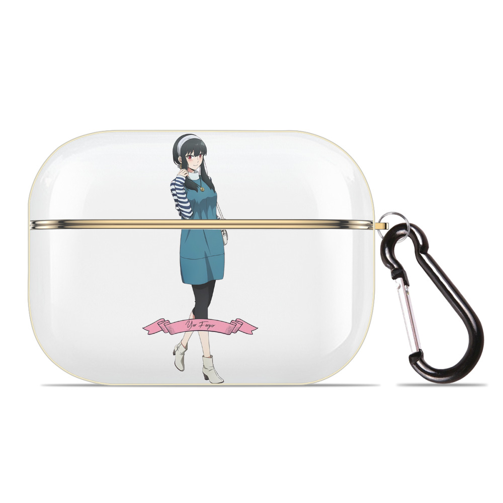 （画像用） SPY×FAMILY间谍家家酒 【AirPods Pro用】ハードシェル保護ケース｜耐衝撃・防指紋・カラビナ付き商品仕様