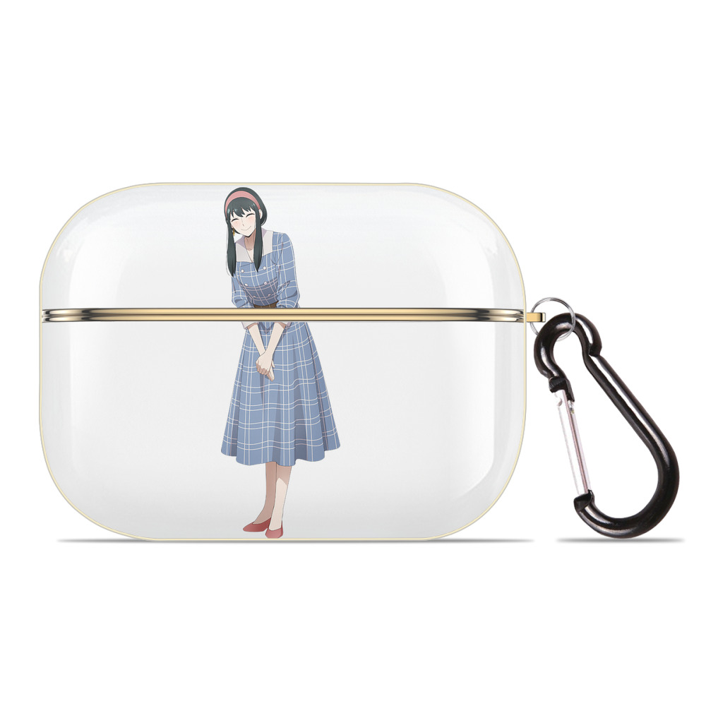 （画像用） SPY×FAMILY间谍家家酒 【AirPods Pro用】ハードシェル保護ケース｜耐衝撃・防指紋・カラビナ付き商品仕様