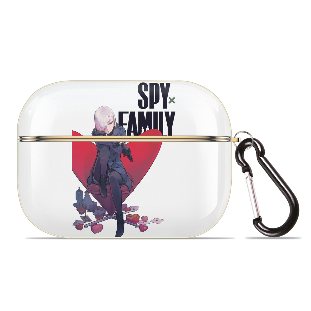 （画像用） SPY×FAMILY间谍家家酒 【AirPods Pro用】ハードシェル保護ケース｜耐衝撃・防指紋・カラビナ付き商品仕様